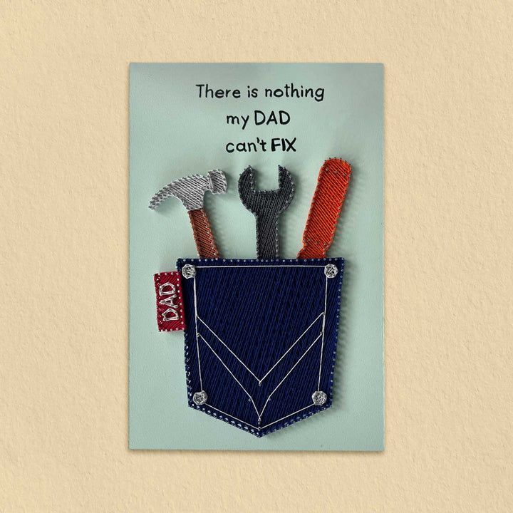 Personalized Handmade String Art Dad Theme Wooden Decorative Plaque For Fathers
