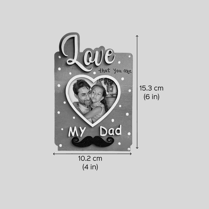 Photo Personalized Handmade Best Dad MDF Wood Fridge Magnet