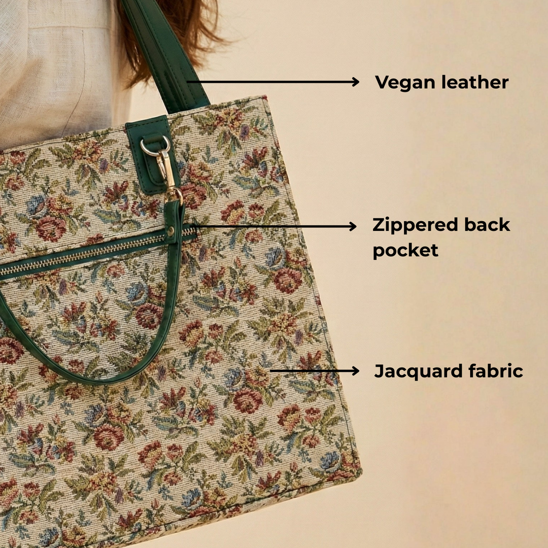 Gathjod Jacquard Structure Tote Bag