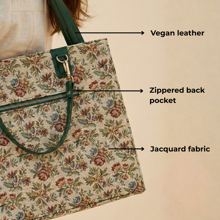Gathjod Jacquard Structure Tote Bag