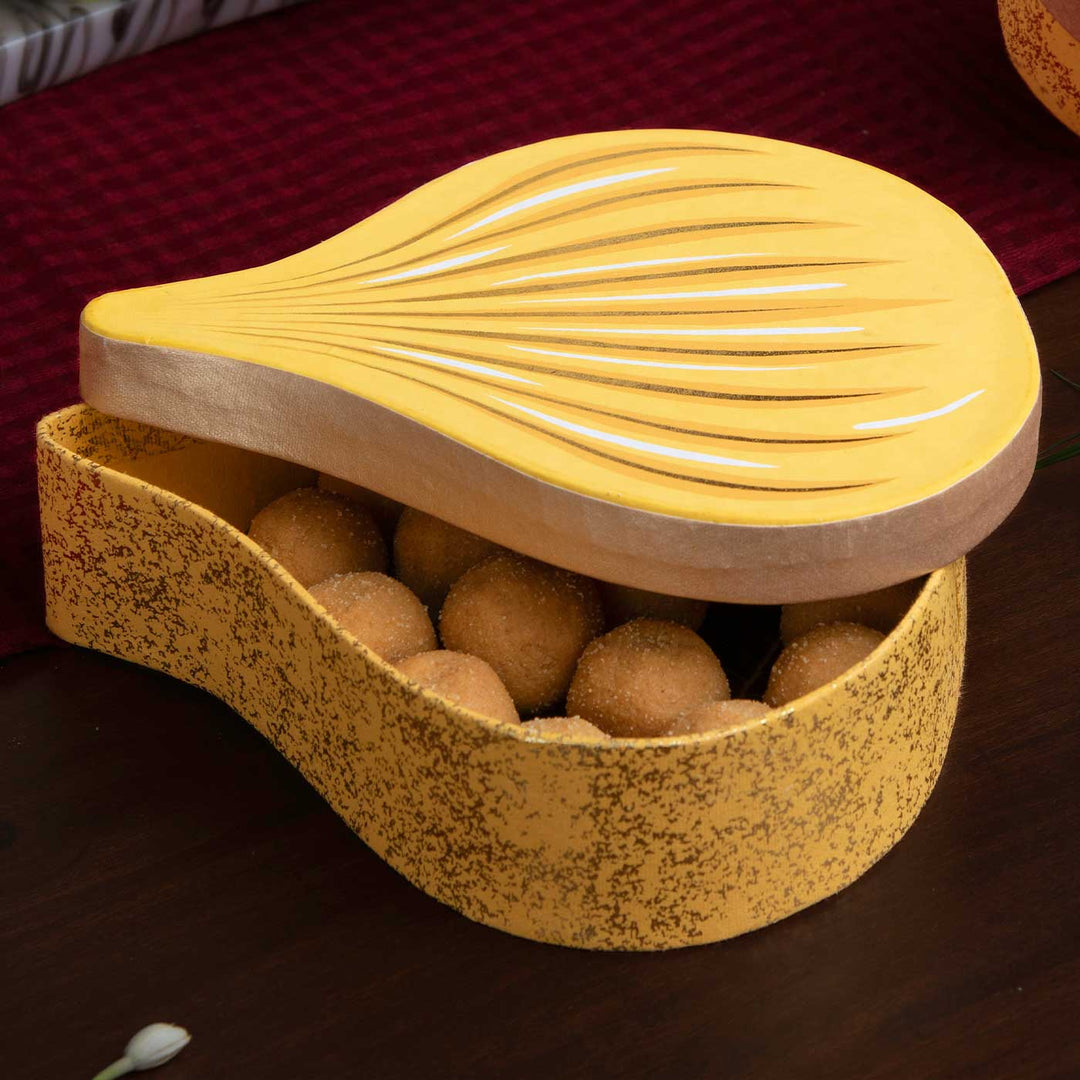 Handmade Modak Shaped Paper Gift Box