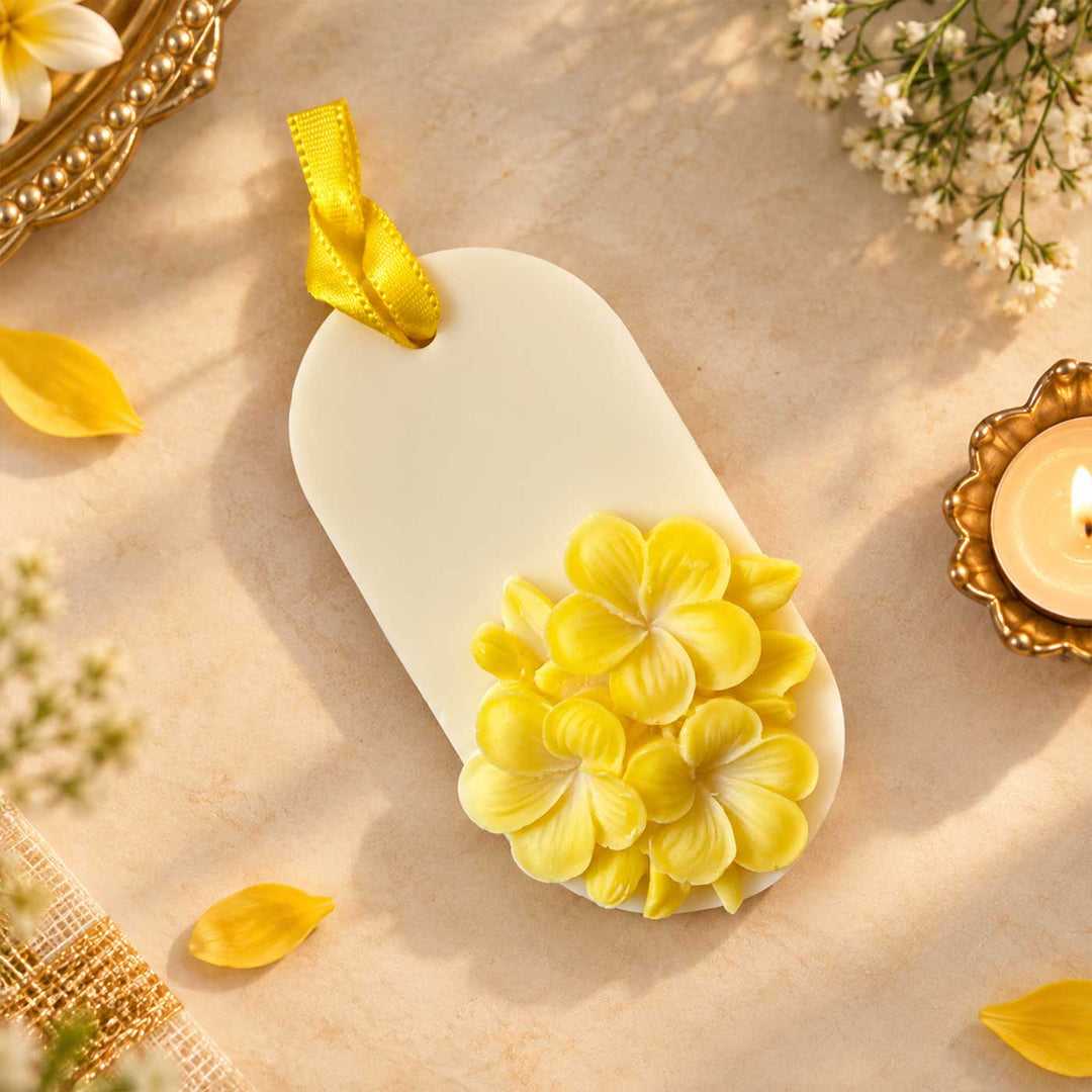 Handmade Lemongrass Soy Wax & Beeswax Fragrance Bar For Wardrobes & Drawers