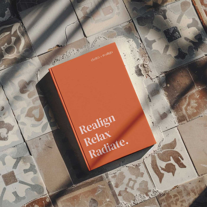 Undated Realign, Relax & Radiate Wellness Journal With Habit Tracker | 190 Pages