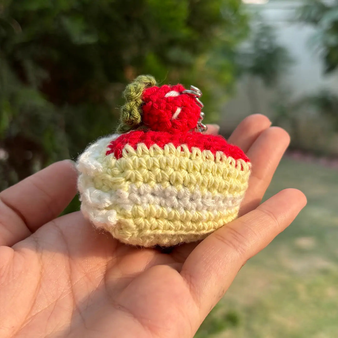 Handmade Crochet Pastry Cotton Bag Charm