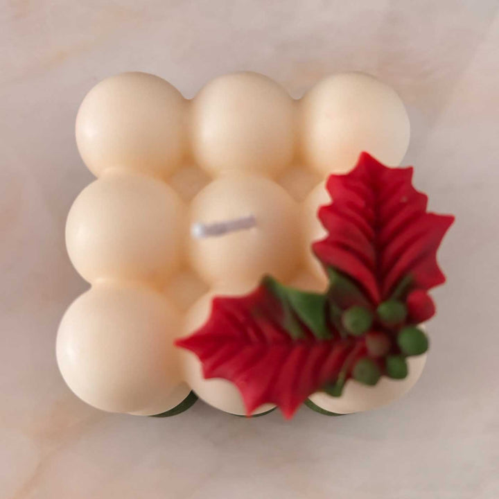 Handmade Bubble Soy Wax Scented Candle For Christmas Decoration