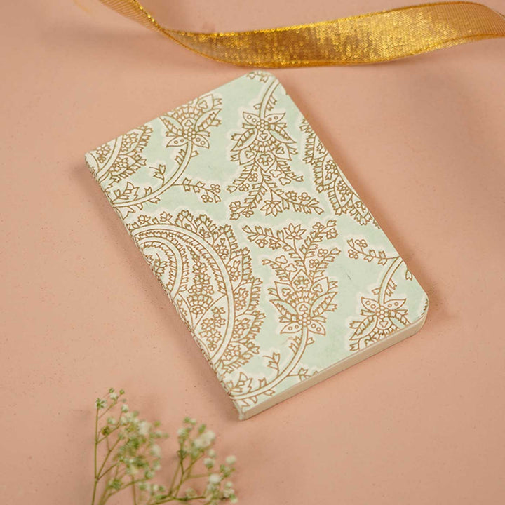 Handmade Sea Foam Anokhi Briefcase Hamper Box | Set Of 9