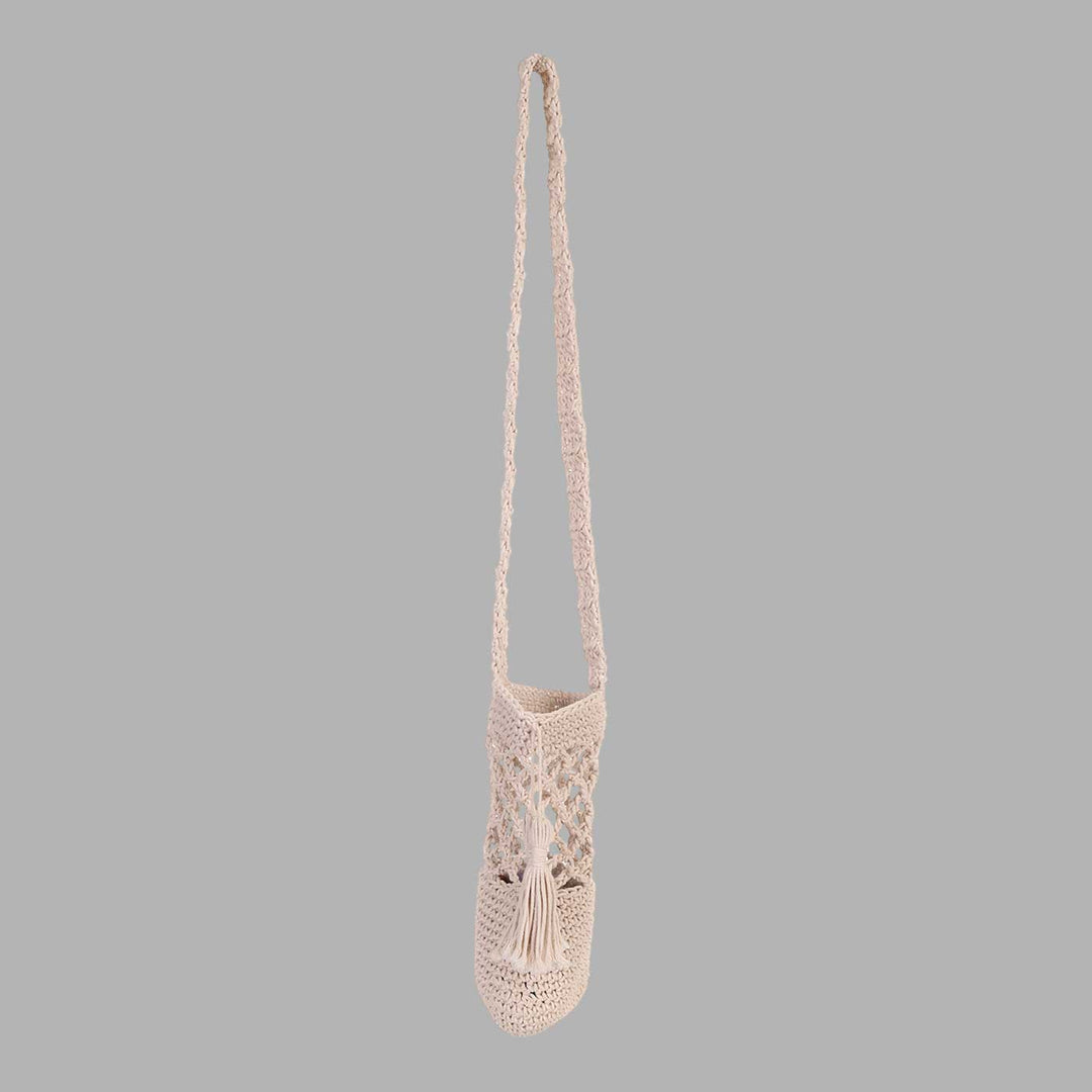 Handmade Crochet Water Bottle Tote Bag