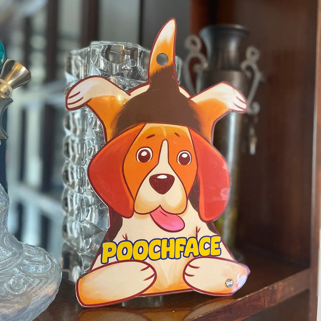 Printed Beagle Theme "Poochface" MDF Wood Wall Decor