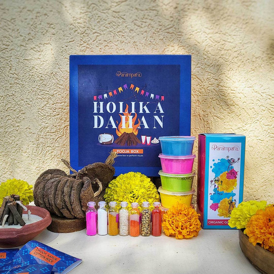 22 Pc | Organic Premium Holika Dahan Pooja Box