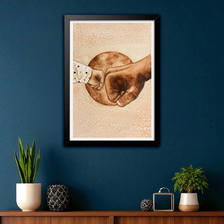 6 x 8.5 Inch | Handmade Paper Pitah Coffee Painting