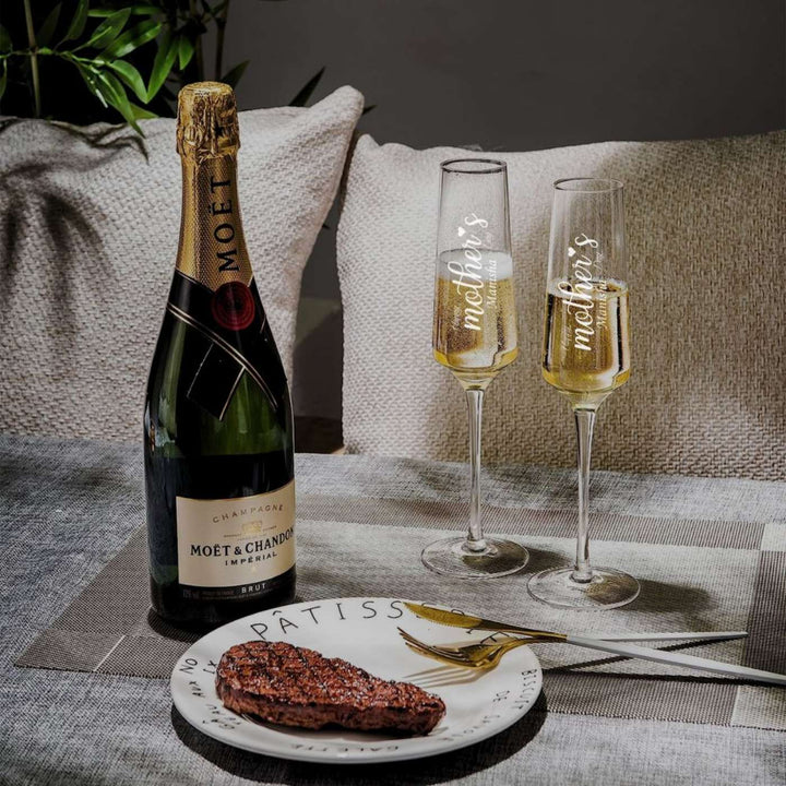 Personalized Engraved Champagne Glass For Mothers | 250 ml