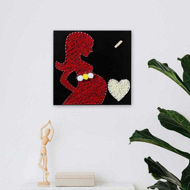 Photo Personalized Handmade String Art New Mom Theme Wooden Decorative Plaque For Mothers
