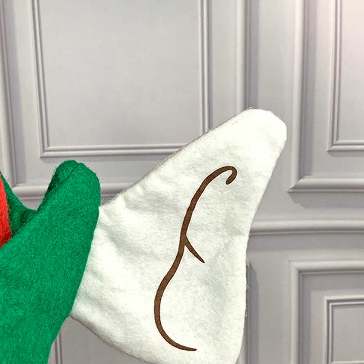 Handmade Long Elf Legs & Ears Felt Santa Hat | Xmas Gifting Ideas