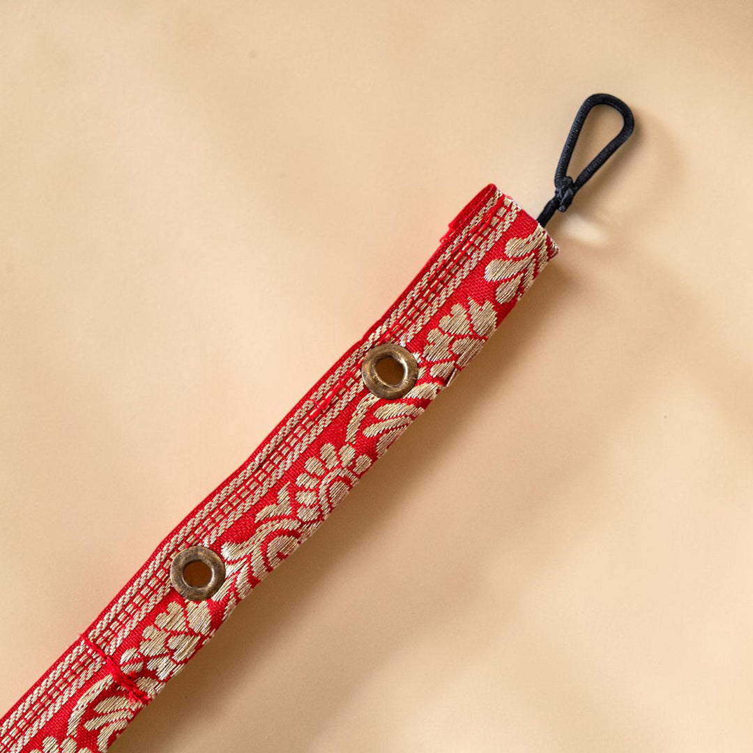 Diya Motif Handcrafted Bamboo Toran With Tassels For Festive Decor
