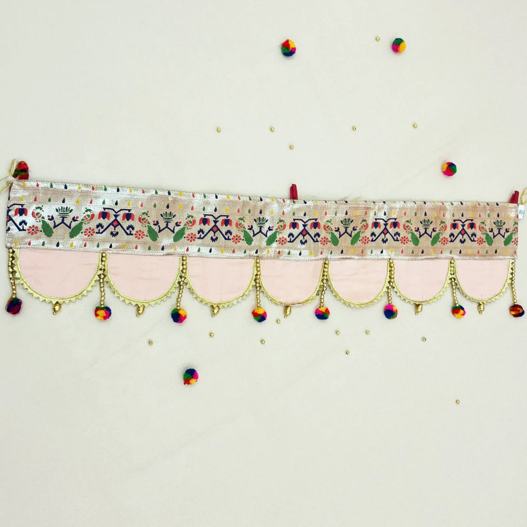 36 Inch | Paithani Handmade Beaded Decorative Silk Toran