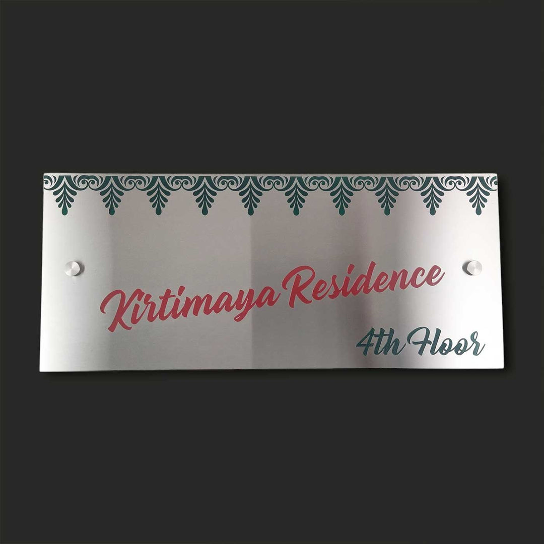 Personalized Engraved Rectangle Stainless Steel Name Plate