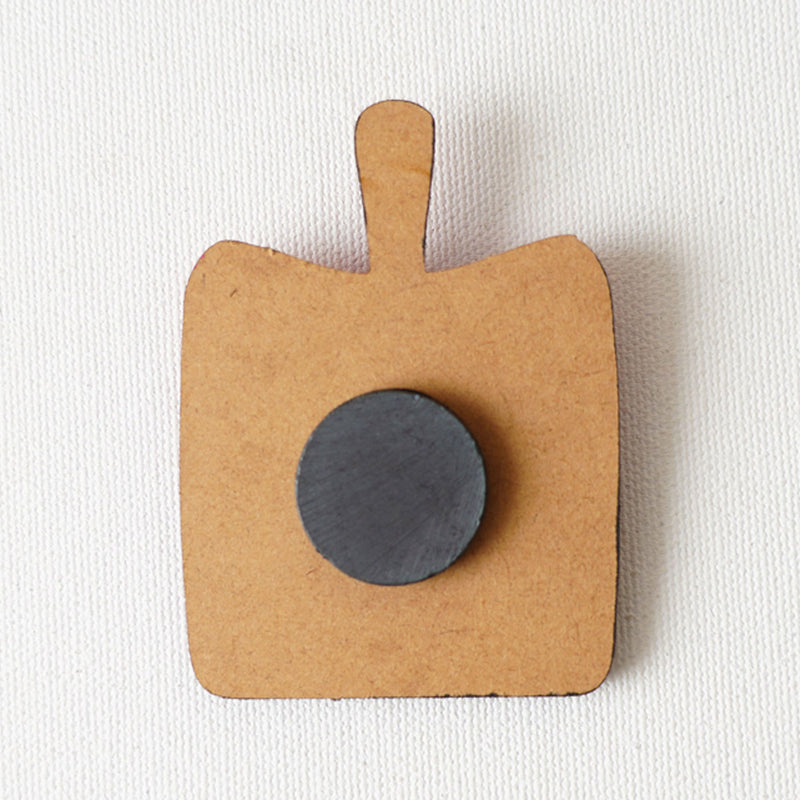 Handcrafted MDF & Clay Fridge Magnet