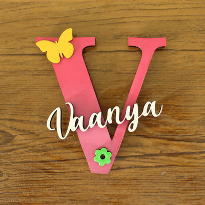 Handcrafted Personalized Name Initial Fridge Magnet