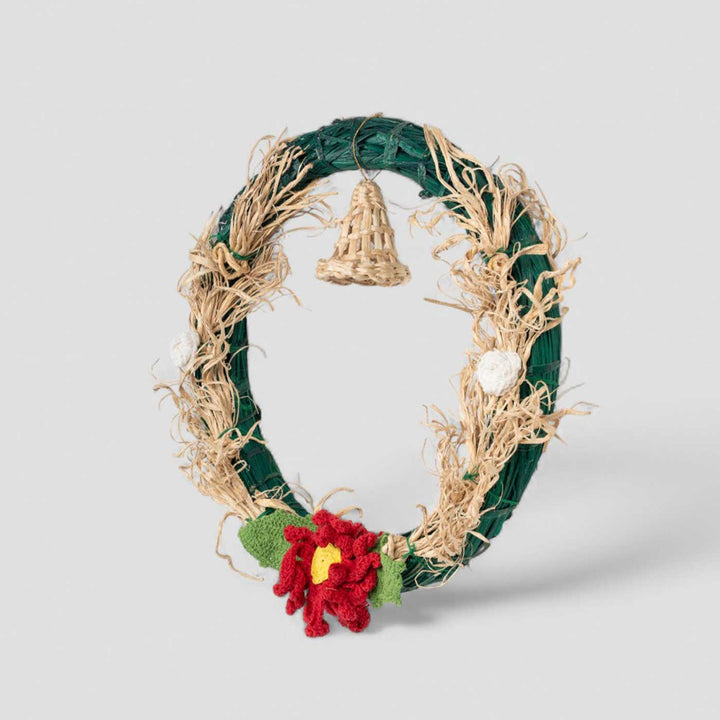 Lightweight Handmade Bamboo Jolly Bell Wreath