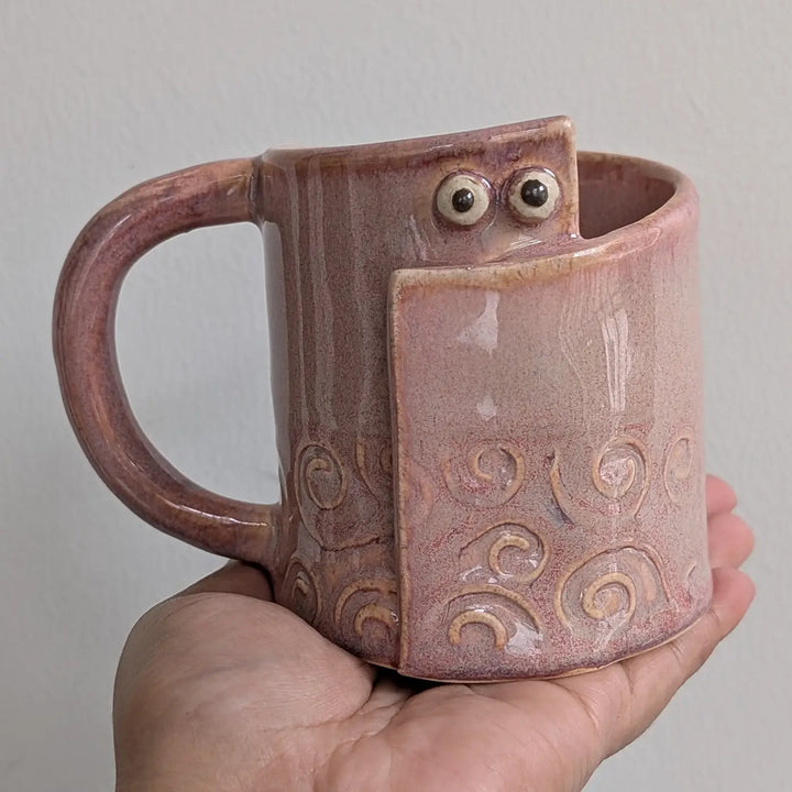 Handmade Peek-a-Boo Ceramic Mug | 250ml