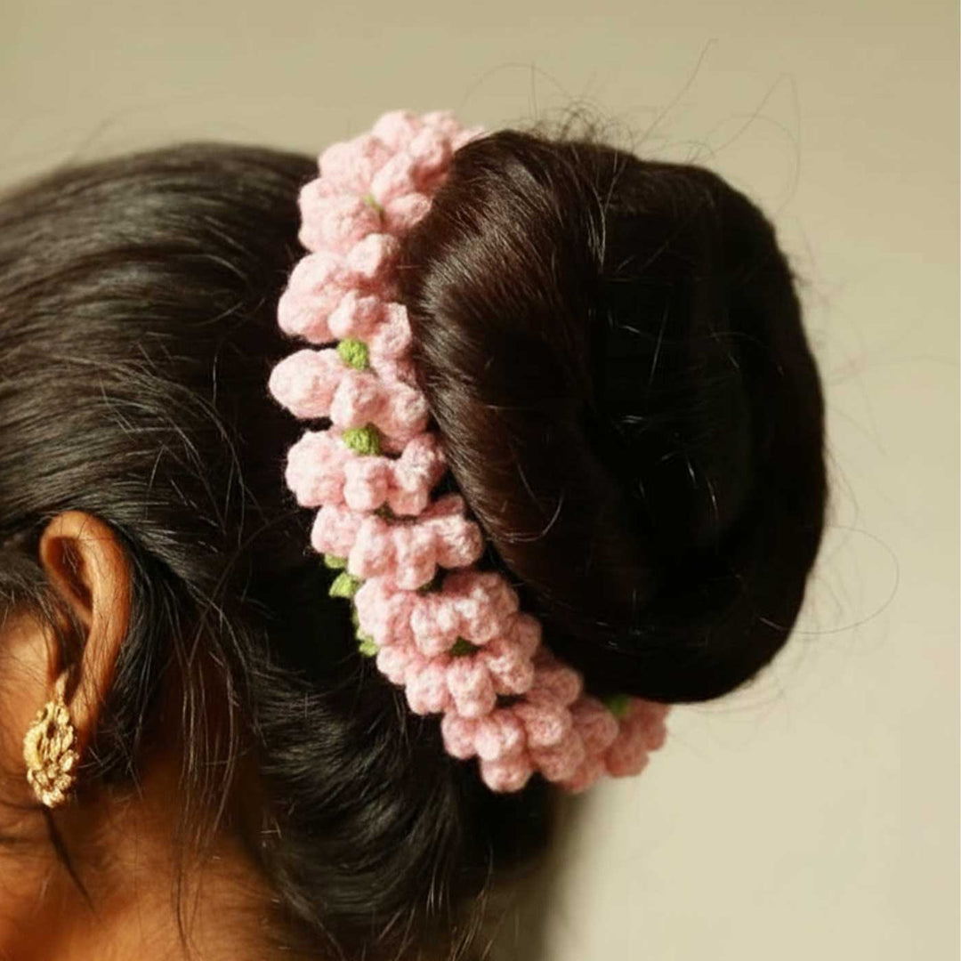 Handmade Crochet Garja Design Acrylic Yarn Head Band