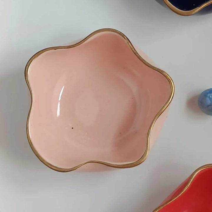 Handmade Twinkle Tara Bowl Shape Ceramic Tealight Holder