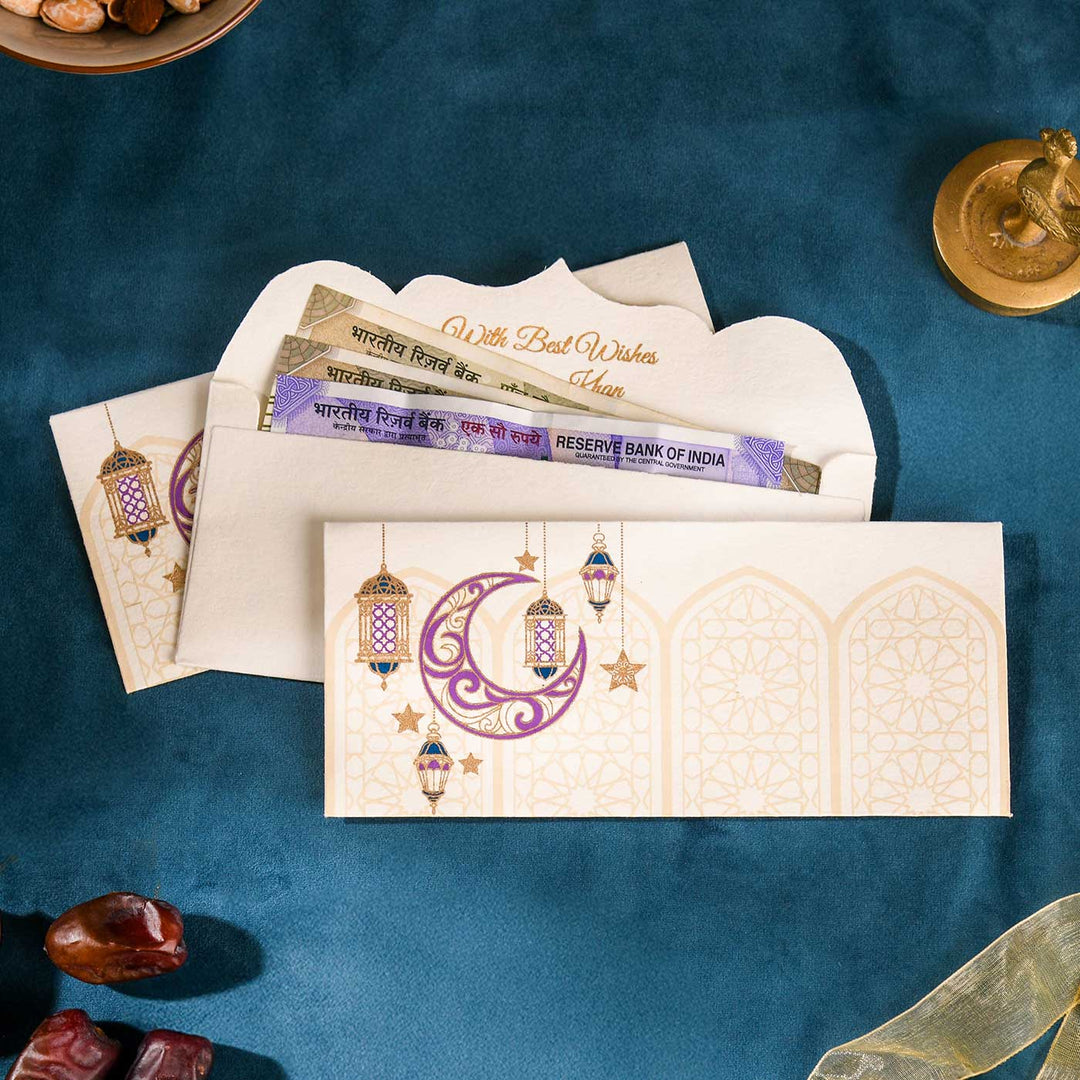 Handmade Eid Mubarak Paper Envelopes | Set Of 10