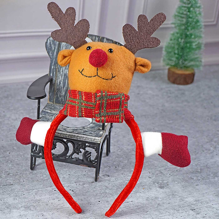 3D Reindeer Theme Kids Hairband & Wristband| Xmas Gifting Ideas | Set Of 2
