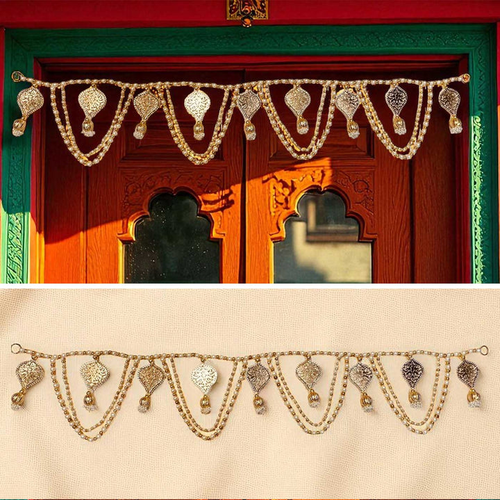 Handmade Paan Design Pearl Toran