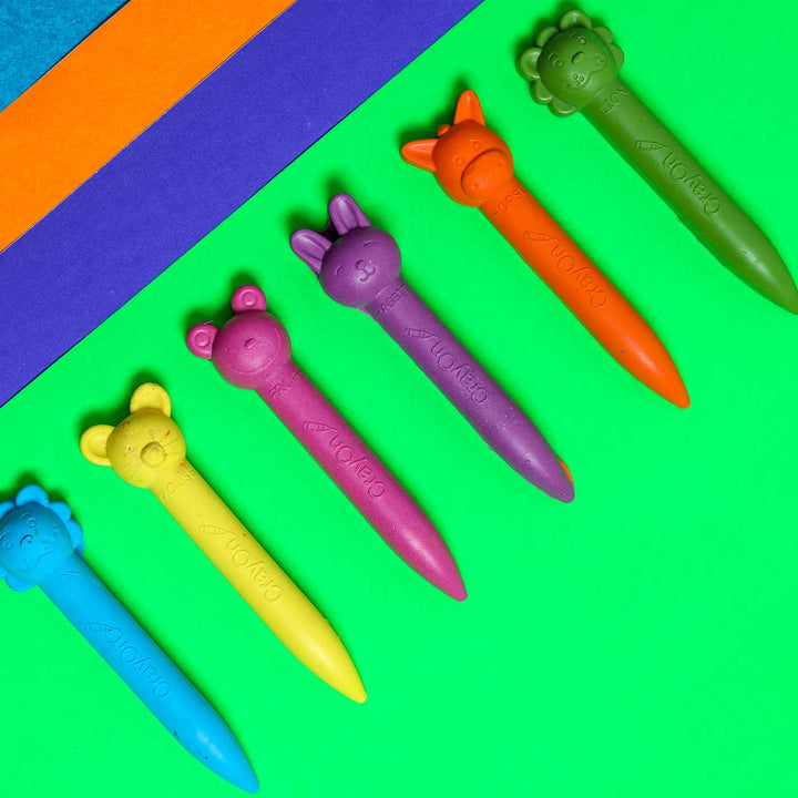 Handmade Non-Toxic Multicolor Animal Stick Crayons