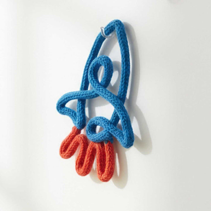 Handmade Knitted Wire Rocket Hanging For Kids Room Decoration