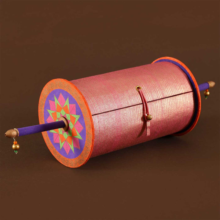 Handmade Charkhi Shape Paper Gift Box