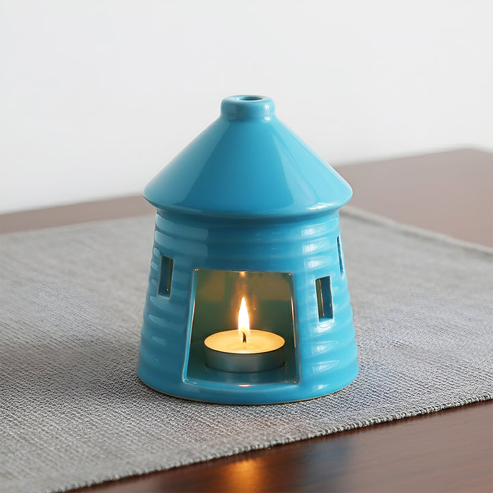 Handmade Hagrid's Hut Ceramic Tealight Holder For Christmas Decoration