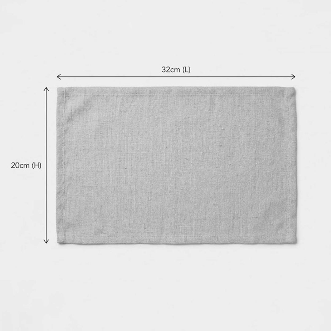 6 Pc | Hand Screen Printed Anar Silk Table Mat For Festive Dining
