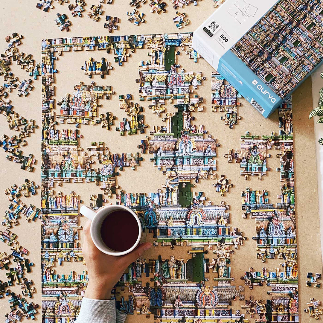 Gopura | The Pinnacle Art & Architecture Puzzle | 500 Pieces