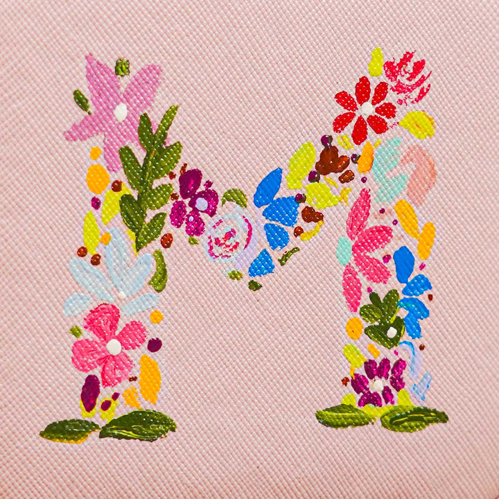 Personalized Handmade Floral Theme Leather Jewellery Box