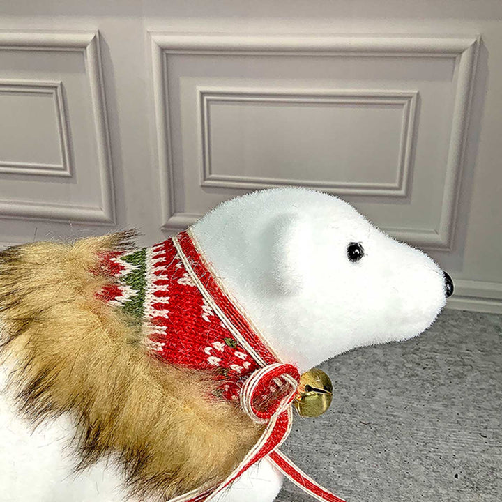 Big Snow Polar Bear Decor For Christmas Table Decoration