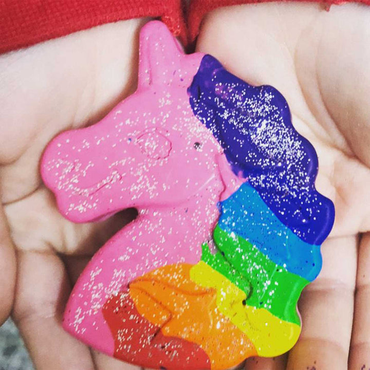 Handmade Non-Toxic Jumbo Unicorn Crayons | Set Of 2