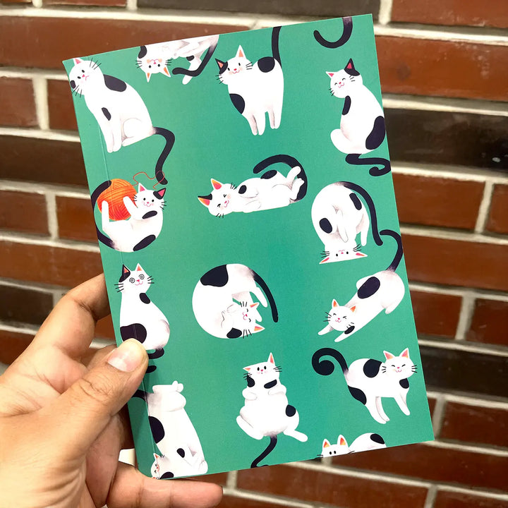 Printed Cat Theme Ruled Notebook | A5 | 50 Pages