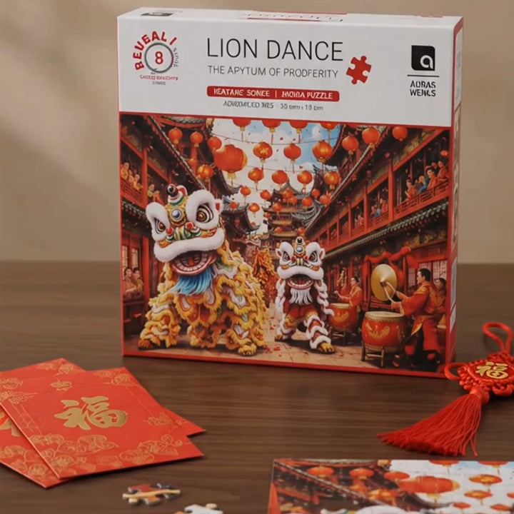 Lion Dance | The Rhythm of Prosperity Culture Puzzle | 1000 Pieces