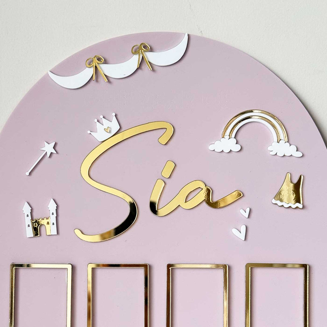 Photo Personalized MDF Wood One-Year Frame For Newborns