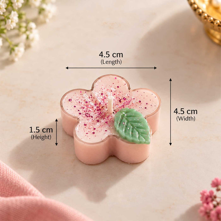 10 pc | Handmade Blossom Glow Jasmine Scented Soy Wax Tealight Candle