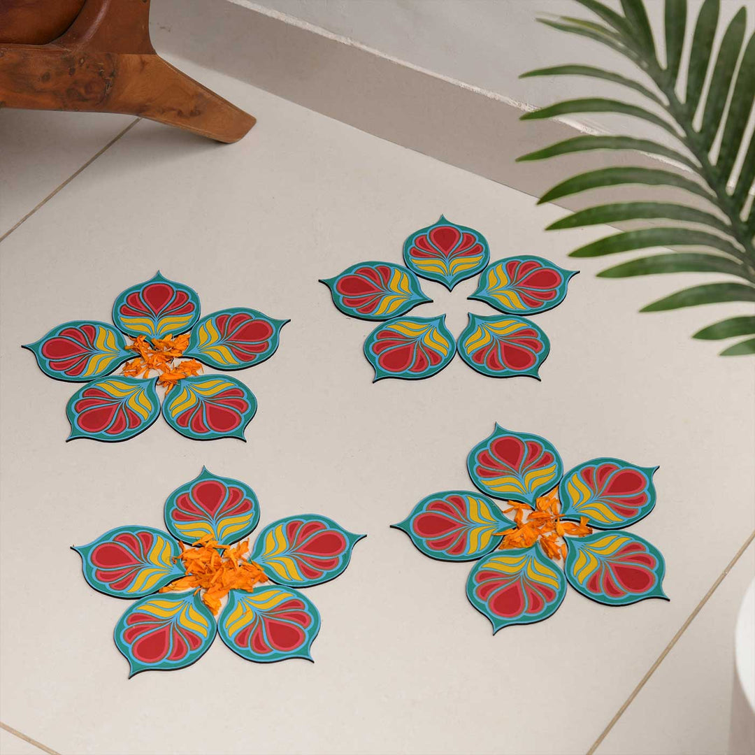 Handmade Tarangmala Motif Paper Rangoli