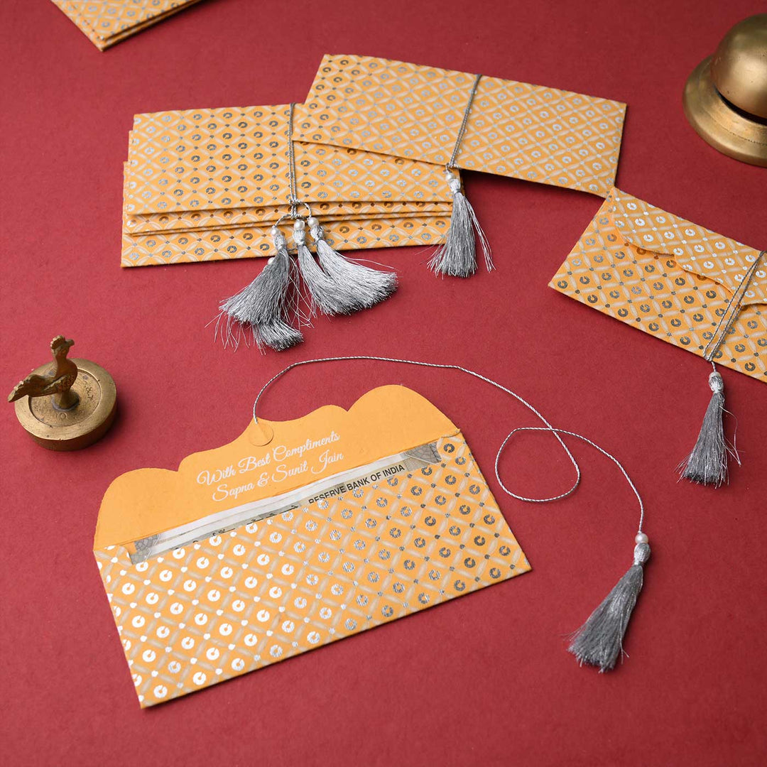 Personalized Handmade Sequence Paper Envelopes | Set Of 10