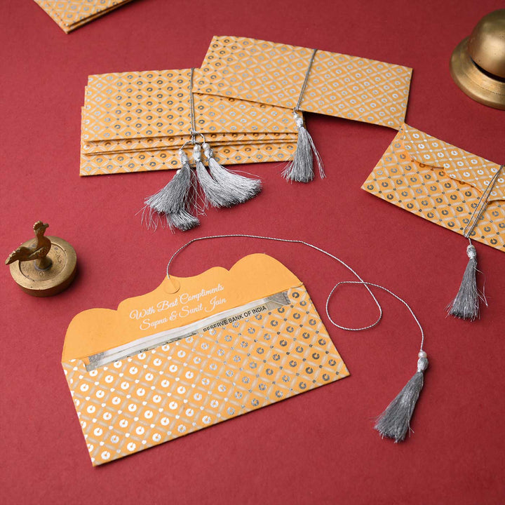 Personalized Handmade Sequence Paper Envelopes | Set Of 10