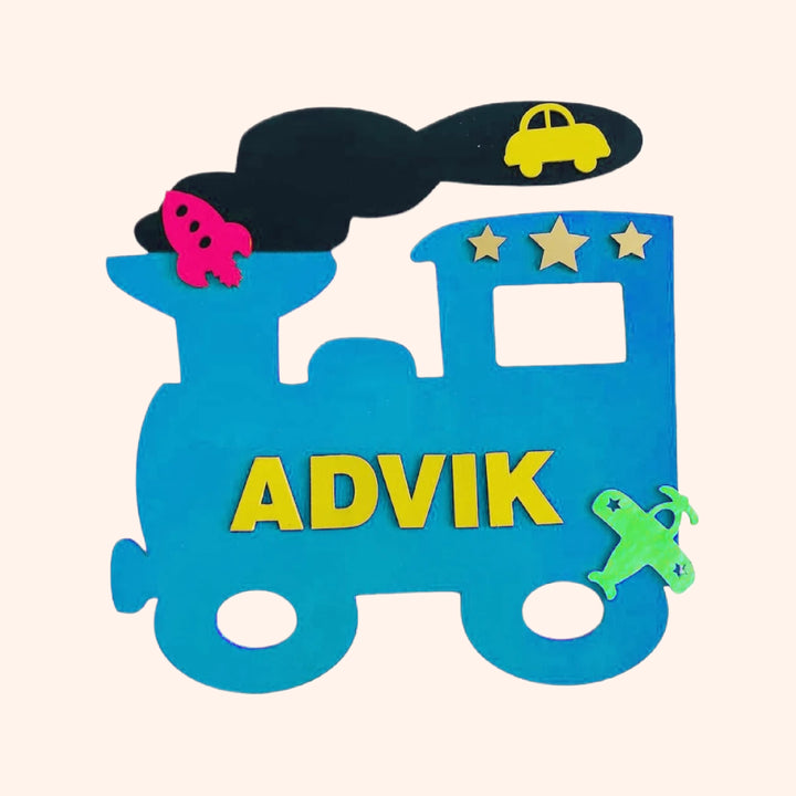 Train Theme Kids Nameplate