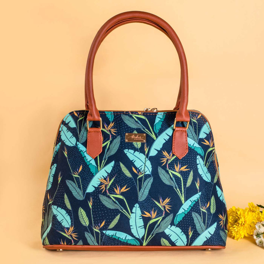 Birds of Paradise Vegan Leather Handbag