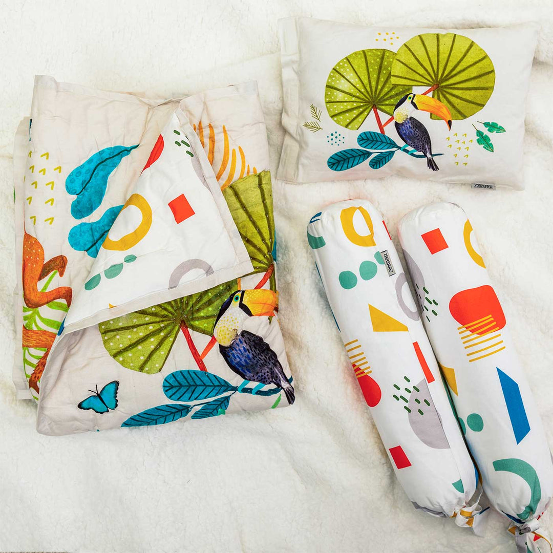 Personalized The Forest Is My Playground Theme Baby Bedding | Set Of 5