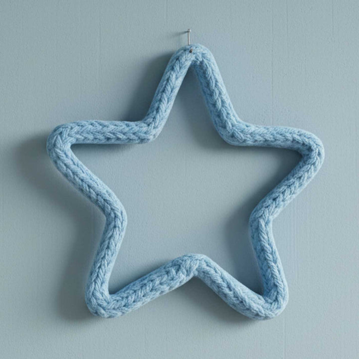Handmade Knitted Wire Star Hanging