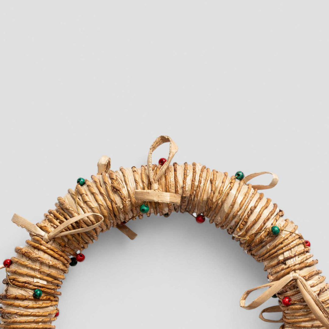 Handmade Lightweight Banana Rope Full Moon Wreath